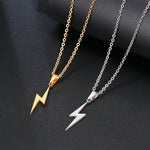 Stainless steel lightning necklace