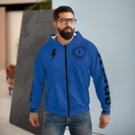 Hooded Zip Up - Bolt Skull Candy - Blue
