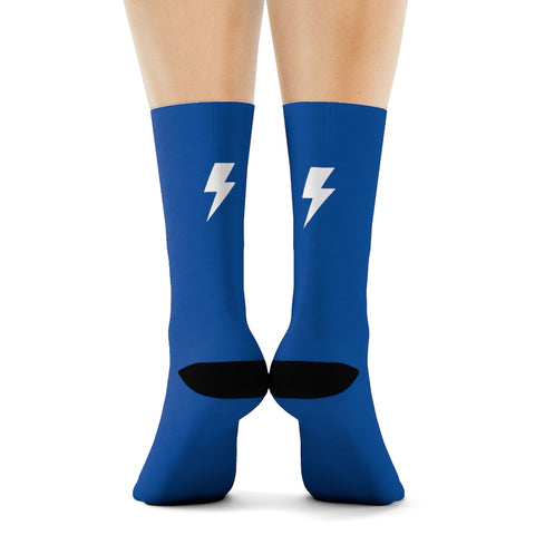 Socks - Simple Bolt Socks - Blue