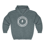 Hooded Zip Up - The Arch - Badge