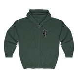 Hooded Zip Up - Back Bolt Man - Up To 5xl