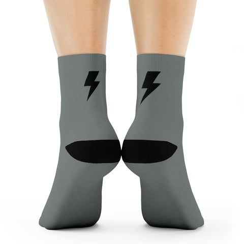 Socks - Simple Bolt Socks - Grey