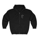 Hooded Zip Up - Back Bolt Man - Up To 5xl