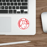 Sticker - Mandate This - Round White/Red