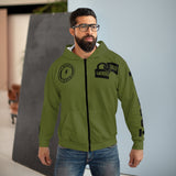 Hooded Zip Up - The Stunner - Military G
