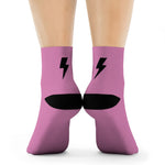 Socks - Simple Bolt Socks - Pink