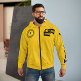 Hooded Zip Up - The Stunner - Yellow