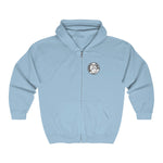 Hooded Zip Up - Mandate This - White