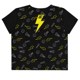 Crop Top - Slanted NAB Crop - Black