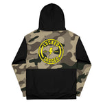 Hoodie - Camo Sleeve Bolt Badge  - Black/Flat Camo