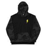 Hoodie - Bolt Badge Sleeved Hoodie - Black/Black Camo