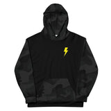 Hoodie - Bolt Badge Sleeved Hoodie - Black/Black Camo