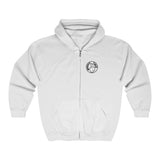 Hooded Zip Up - Mandate This - White