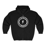 Hooded Zip Up - The Arch - Badge