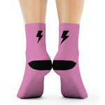 Socks - Simple Bolt Socks - Pink