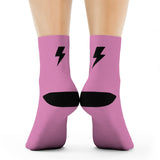 Socks - Simple Bolt Socks - Pink