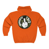 Hooded Zip Up - Mandate This - Green Camo