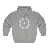 Hooded Zip Up - The Arch - Badge