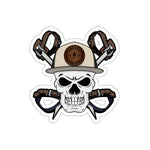 Sticker - Skully - Cross Hooks