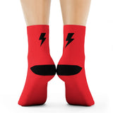 Socks - Simple Bolt Socks - Red