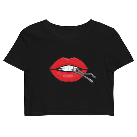 Crop Top - Cotter Lips - Black