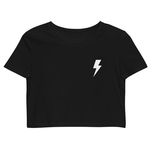 Crop Top - Simple Bolt - Black