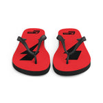 Flip-Flops - Bolt Floppers - Red