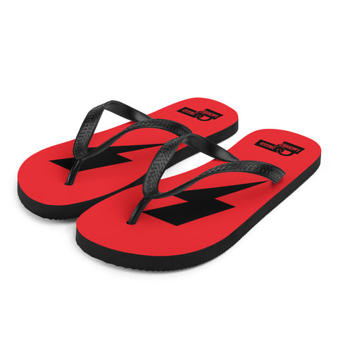 Flip-Flops - Bolt Floppers - Red